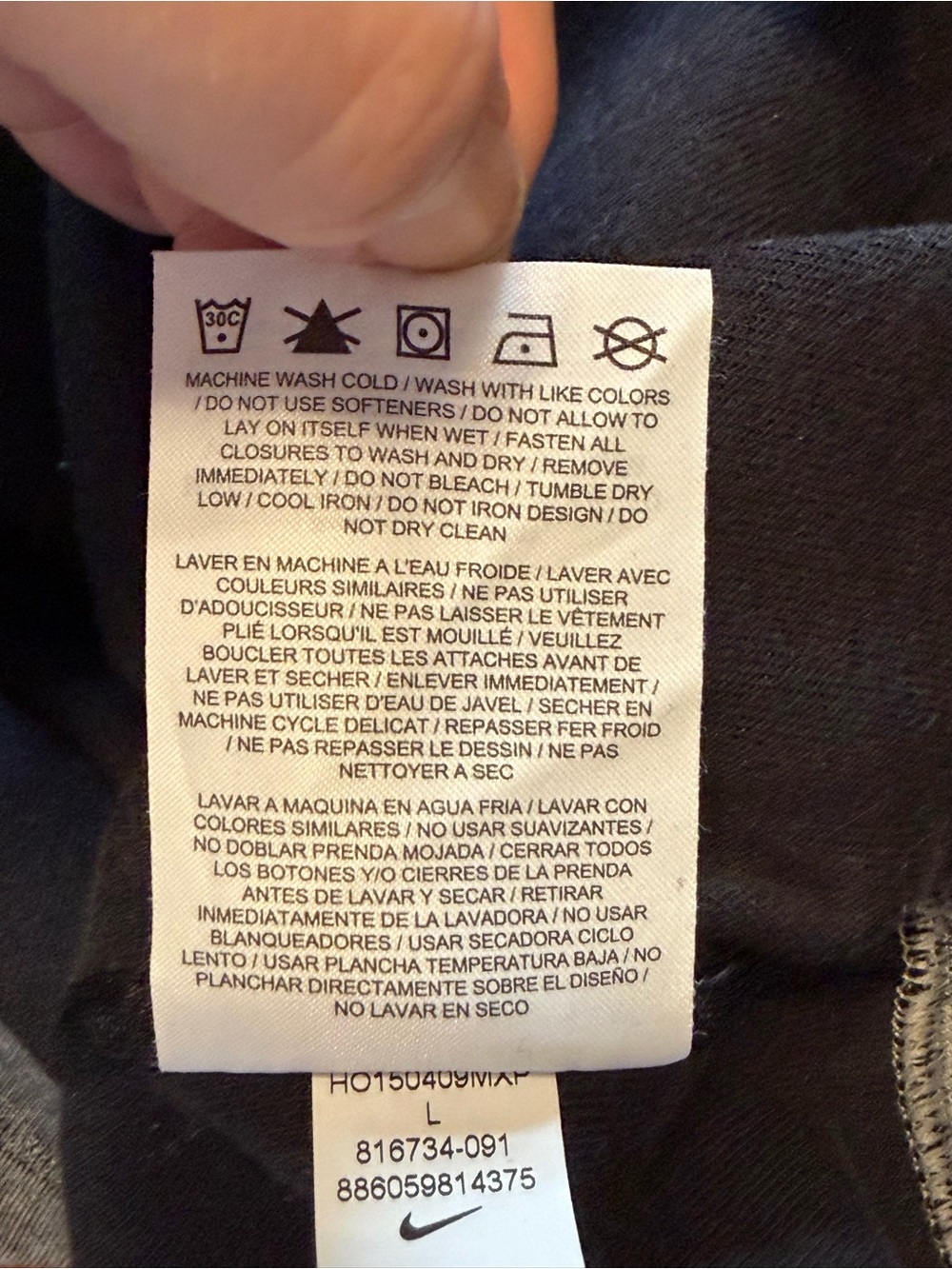 NikeLab ACG Tech Fleece Funnel Carbon Heather 816734-091 Men's Sweatshirt Large - Picture 5 of 16
